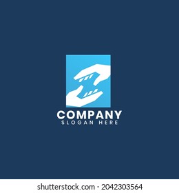 Charity logo design template vector