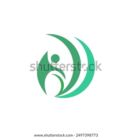 Charity Logo design vector, illustration. Non profit organization logo concept.  