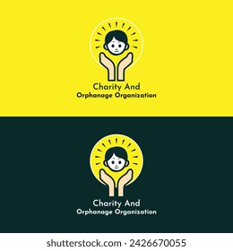 charity logo, foundation logo template
