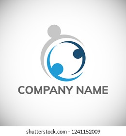 Charity Logo Template. Vector illustration
