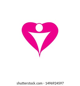 charity logo vector illustration template