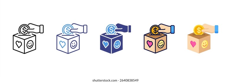 Charity Multi Style Icon Set