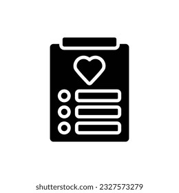 Charity Report Filled Icon Vector Illustration