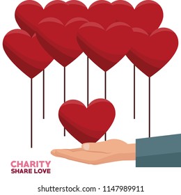 Charity Share Love Stock Vector (Royalty Free) 1147989911 | Shutterstock
