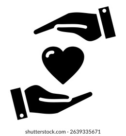 Charity Simple Vector Icon Collection