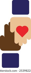 Charity Support Care Icon VEctor Flat Illustrator