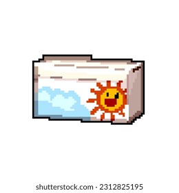 charity toy box game pixel art retro vector. bit charity toy box. old vintage illustration