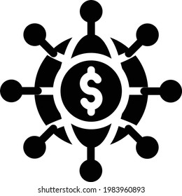 charity vector glyph flat icon