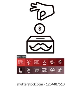 Charity vector icon