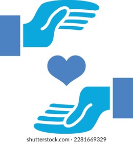 Charity vector icon. Can be used for printing, mobile and web applications.