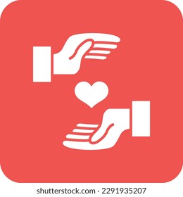 Charity vector icon. Can be used for printing, mobile and web applications.