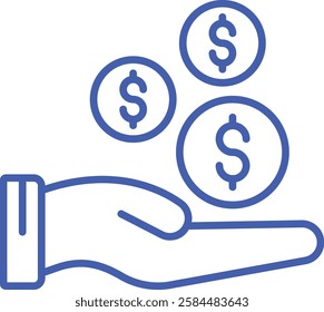 Charity vector icon. Can be used for printing, mobile and web applications.