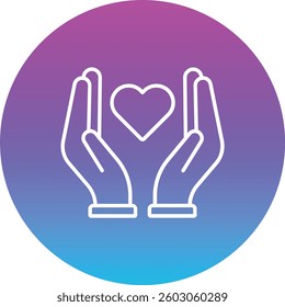 Charity vector icon. Can be used for printing, mobile and web applications.