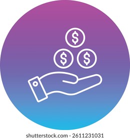 Charity vector icon. Can be used for printing, mobile and web applications.
