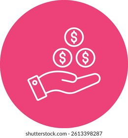 Charity vector icon. Can be used for printing, mobile and web applications.