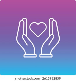 Charity vector icon. Can be used for printing, mobile and web applications.