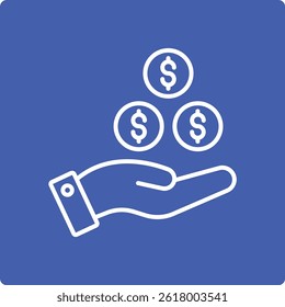 Charity vector icon. Can be used for printing, mobile and web applications.