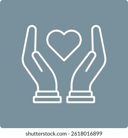 Charity vector icon. Can be used for printing, mobile and web applications.