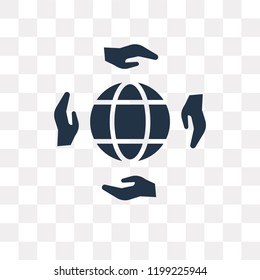 Charity vector icon isolated on transparent background, Charity transparency concept can be used web and mobile