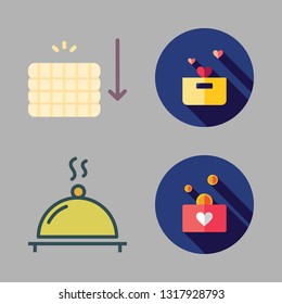 charity vector icon set