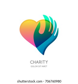 Charity Vector Logo Design Template Abstract Stock Vector (Royalty Free ...