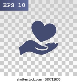 charity web icon. vector design