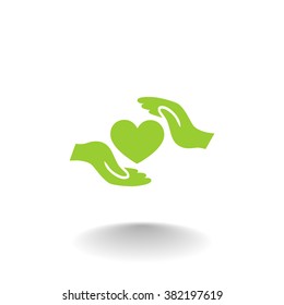 charity web icon. vector design