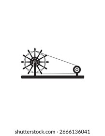 charkha icon, vector best flat icon.