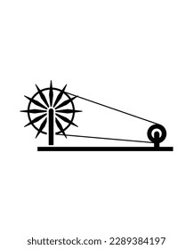 charkha icon,vector best flat icon.