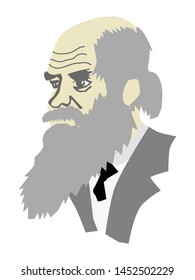 Charles Darwin famous scientist and author of theory of evolution,
naturalist, geologist and biologist