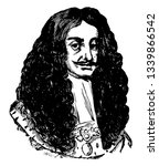 Charles II 1630 to 1685 he was king of England and Ireland from 1660 to 1685 and king of Scotland from 1649 to 1651 vintage line drawing or engraving illustration