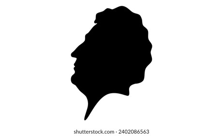 Charles John Napier, black isolated silhouette svg