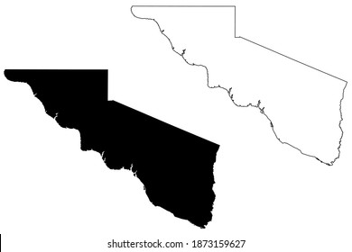 Charles Mix County, State of South Dakota (U.S. county, United States of America, USA, U.S., US) map vector illustration, scribble sketch Charles Mix map