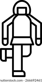 Charleston Line vector Icon Design