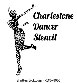 Charlestone dancer stencil