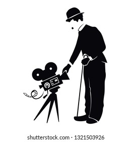  Charlie Chaplin with camera
