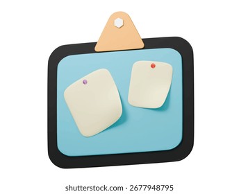 charlotte icon 3d illustration render