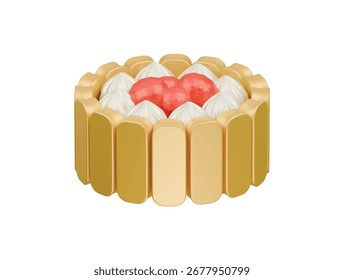 Icono de Charlotte Ilustración 3D Render