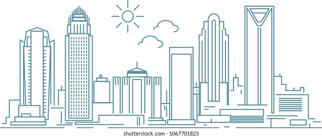 Charlotte North Carolina skyline