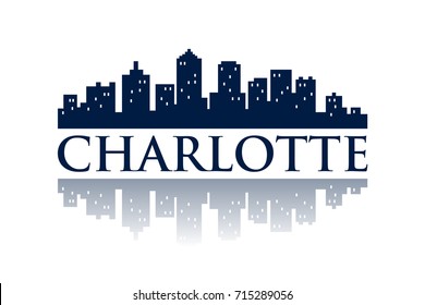 charlotte skyline city logo