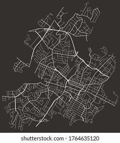 Charlottesville, Virginia, USA – Urban roads map, city transportation network, streets, downtown and suburbia, minimalist town poster