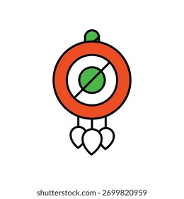 Ícone de charme com fundo branco vetor ilustração stock