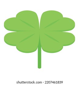 Charm leaf clover icon. Isometric of charm leaf clover vector icon for web design isolated on white background