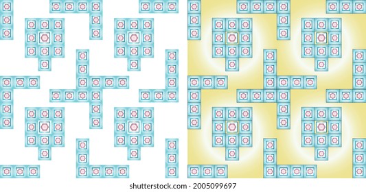 charm square pattern - two patterns in this pallet- background, wallpaper, fabric pattern, wrapping paper , cushion pattern and floor carpet pattern