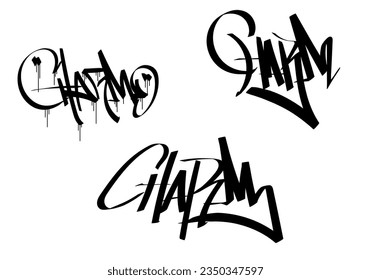 CHARM word graffiti tag style art