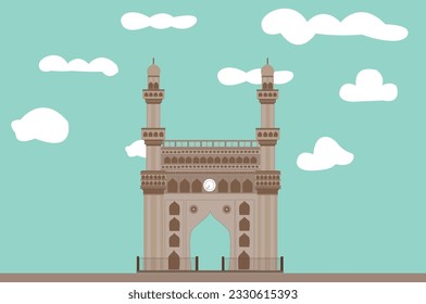 Charminar of Hyderabad Front View