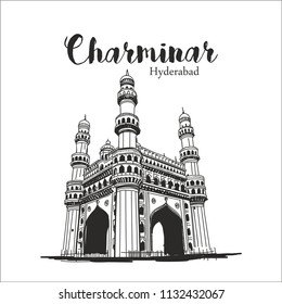 Dibujo o dibujo de Charminar Hyderabad