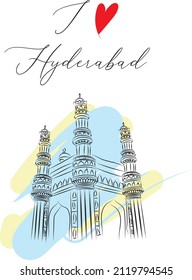 Charminar  Illustration A Famous Monument Of Hyderabad