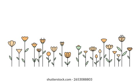 Encantador Arranjo Floral Abstrato Com Pétalas Delicadas E Hastes Graciosas Em Um Ambiente De Jardim Caprichoso