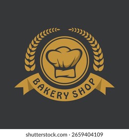 Charming bakery logo featuring fresh bread, wheat, or pastry motifs. EPS (editable vector) + high-res JPEG. Perfect for bakeries, cafés and food packaging.